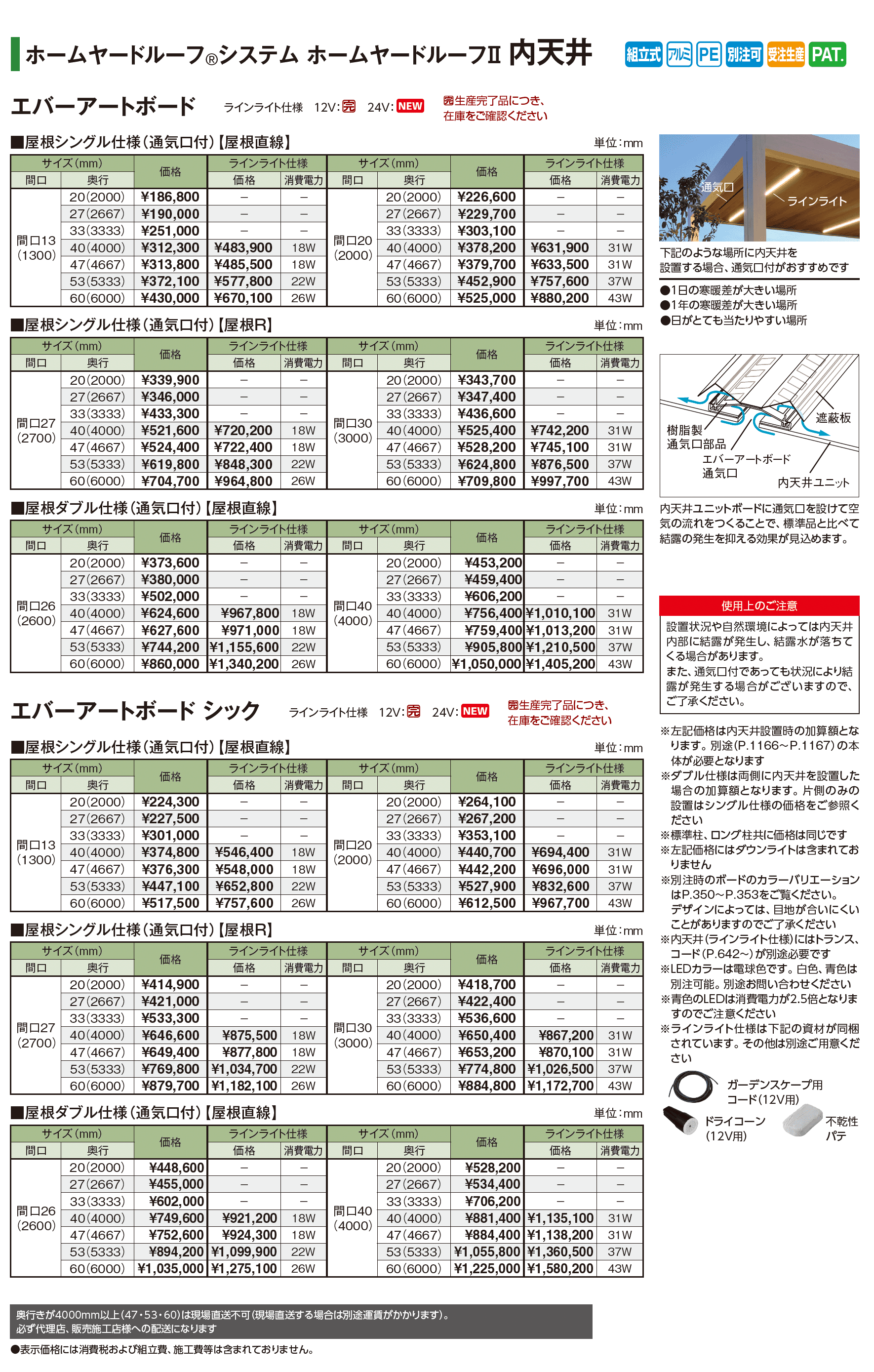 ホームヤードルーフ®︎システム ホームヤードルーフⅡ 壁付仕様_価格_4