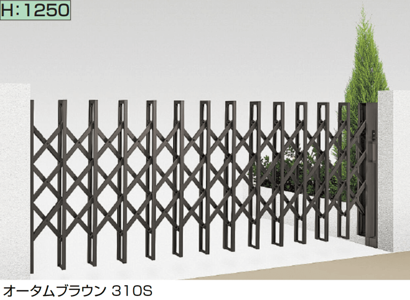 LIXILの「伸縮門扉QA HG型(ハンガータイプ・片開き)」のサブ画像1