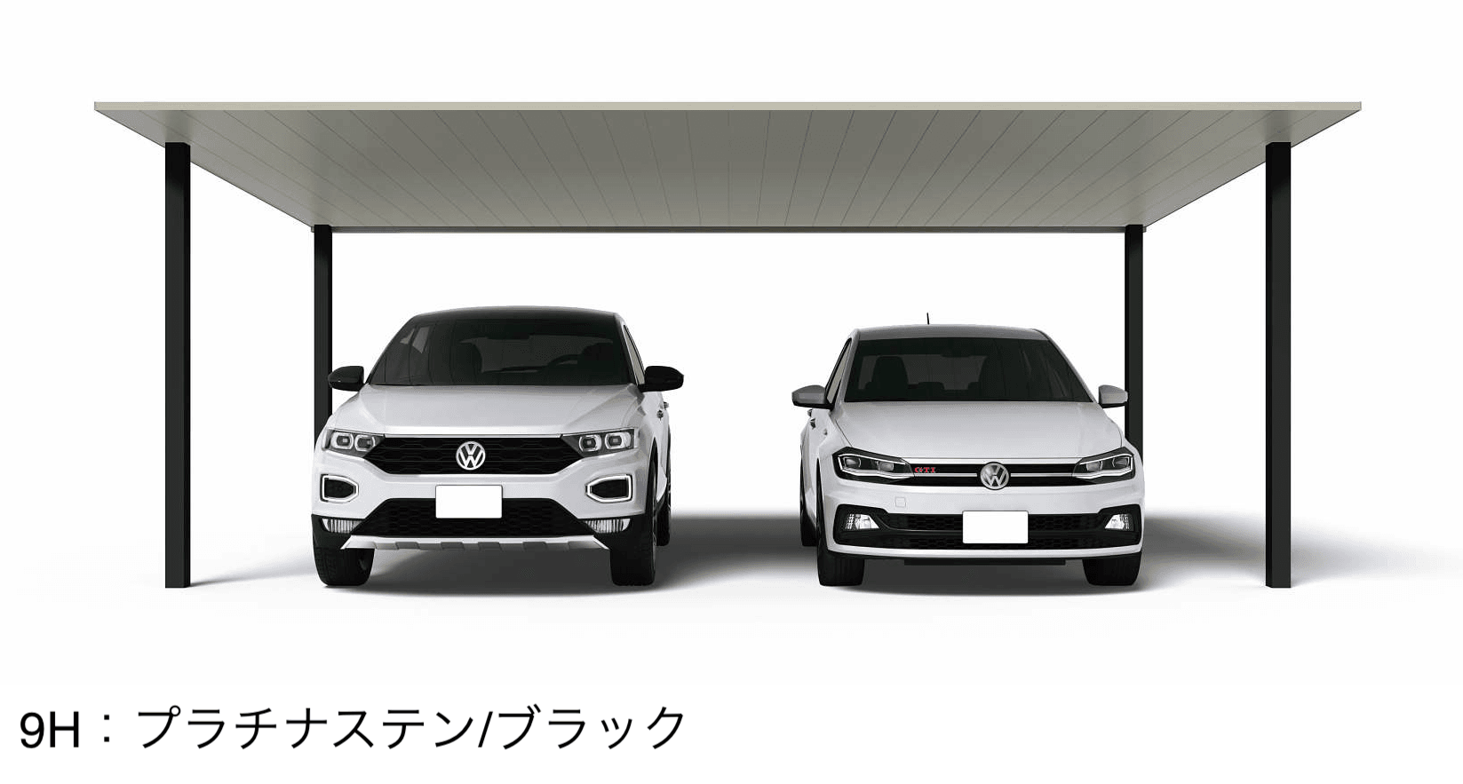 YKK APの「プレーンルーフ 600タイプ 2台用 単体セット」のサブ画像6