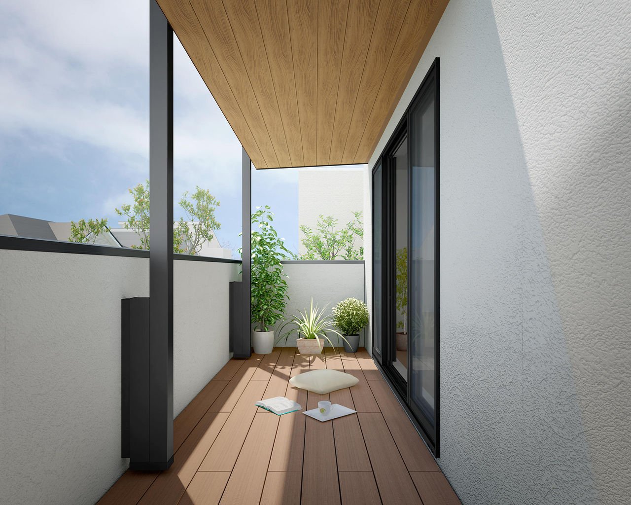 LIXILの「樹ら楽・デッキDC・デッキDS ベランダ仕様」のサブ画像1