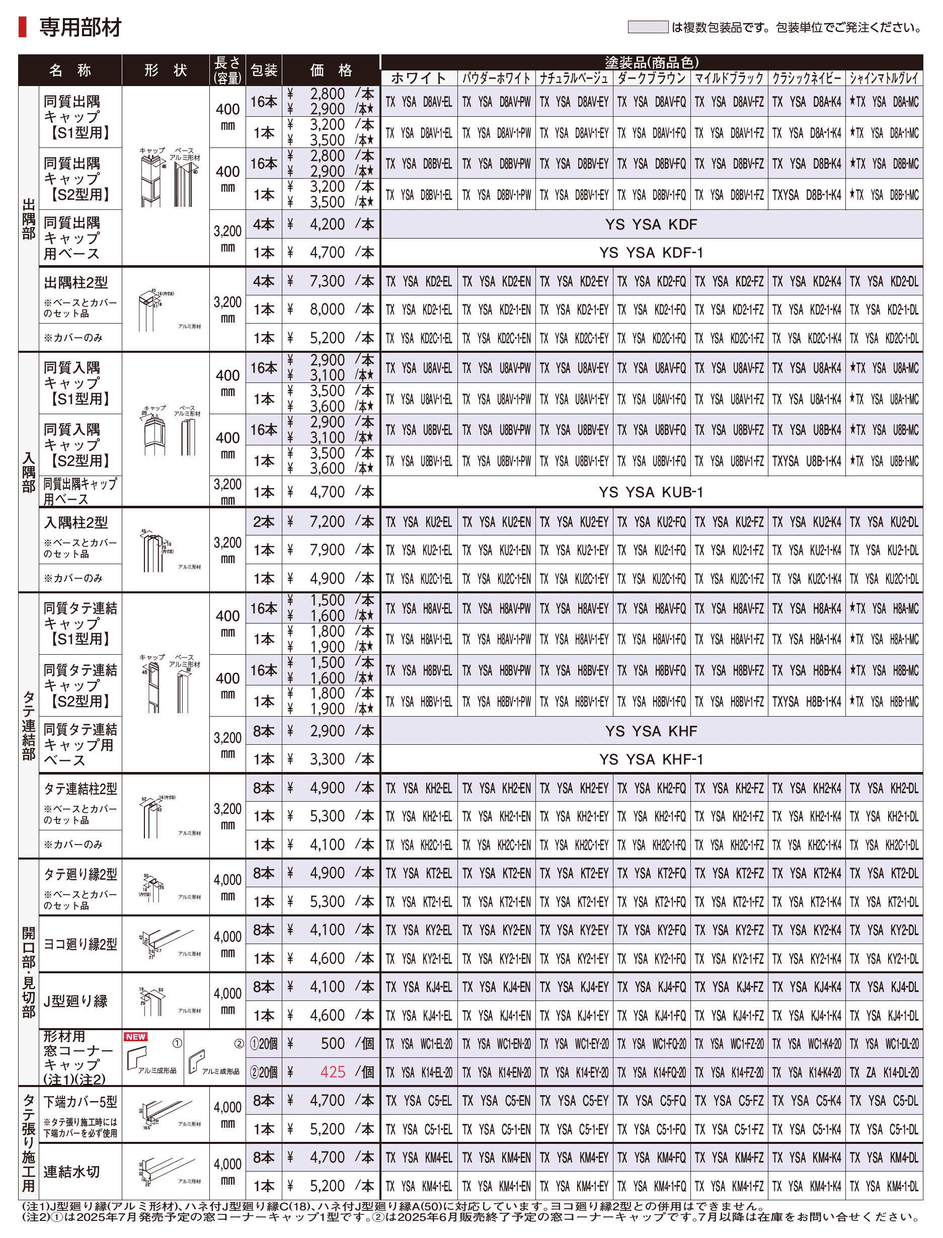 シャインウォール S2型(アルミ)_価格_2