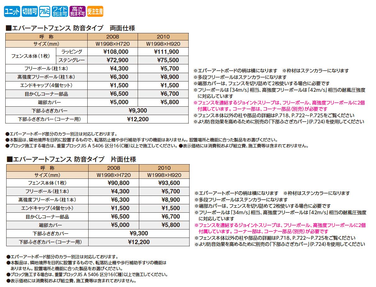 エバーアート®︎フェンス 防音タイプ【2025年版】_価格_1