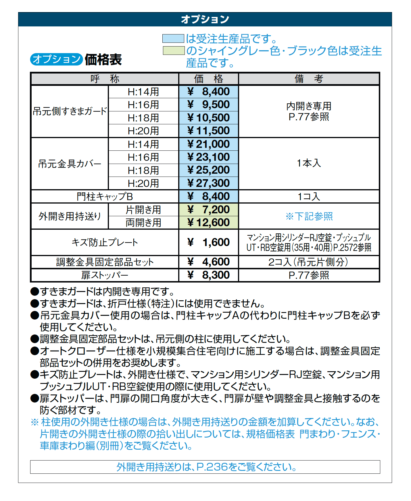 エルネクス門扉 M-YL型_価格_3
