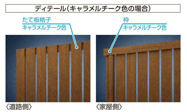 YKK APの「ルシアス フェンスH01型 たて板格子【2024年版】」のサブ画像8
