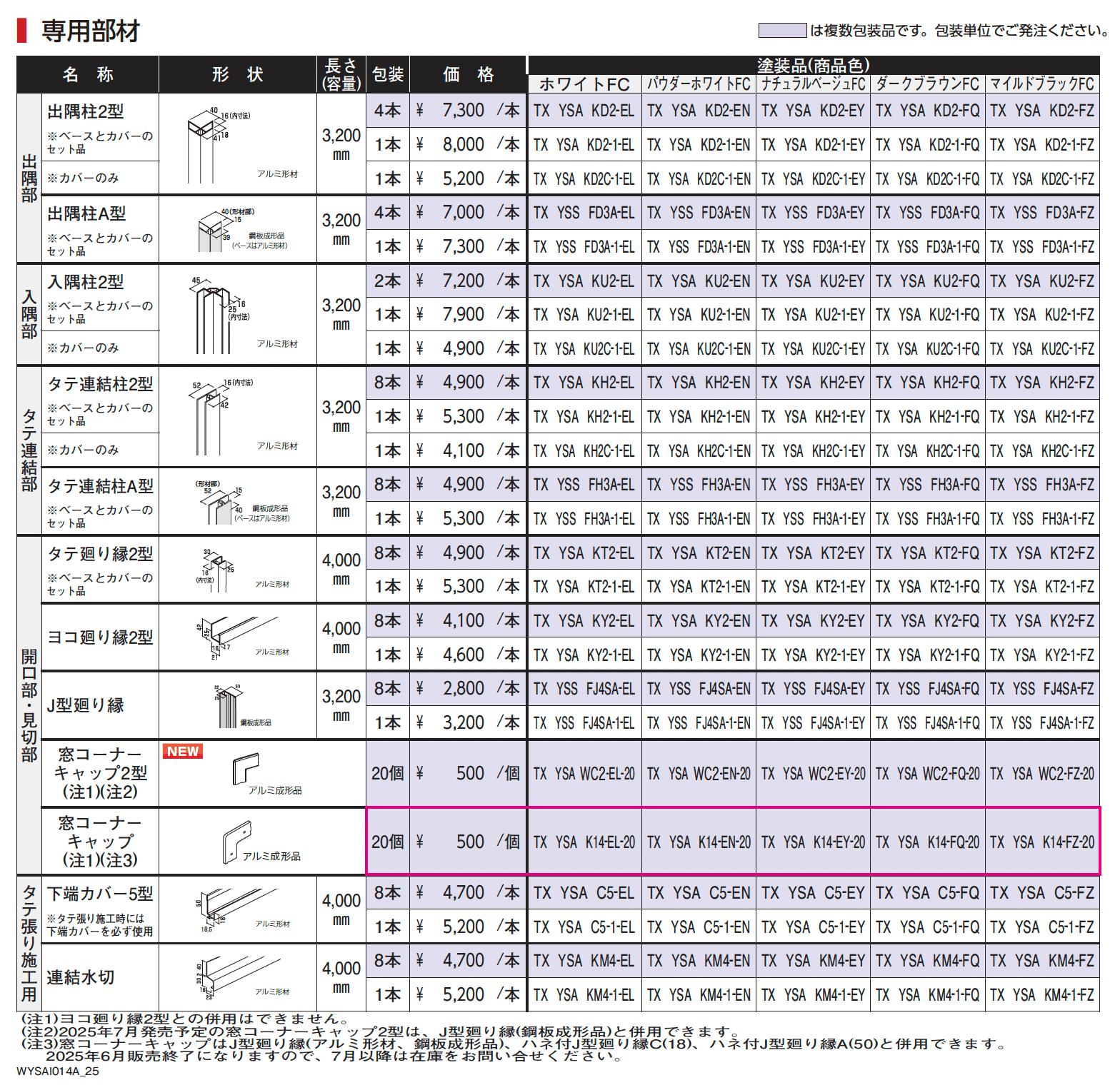 シャインウォール S2型(鋼板)_価格_2