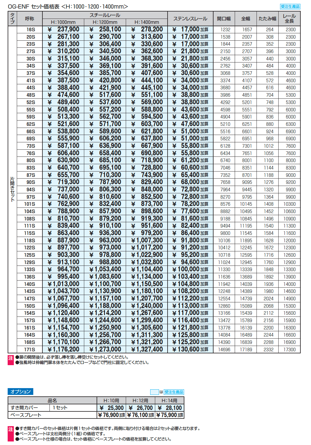 アルテンダEN型 フラットレールタイプ_価格_1