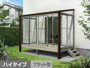 YKK APの「ソラリア テラス囲い 木調ガーデンルームタイプ 床納まり【2024年版】」のサブ画像1