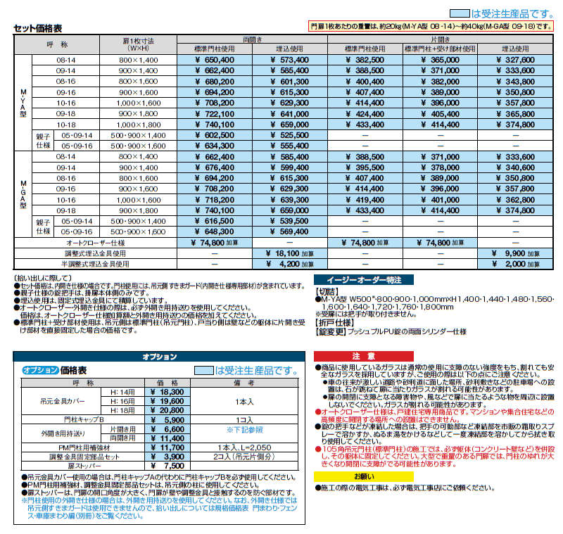 プレミエス門扉 M-GA型【2024年版】_価格_2
