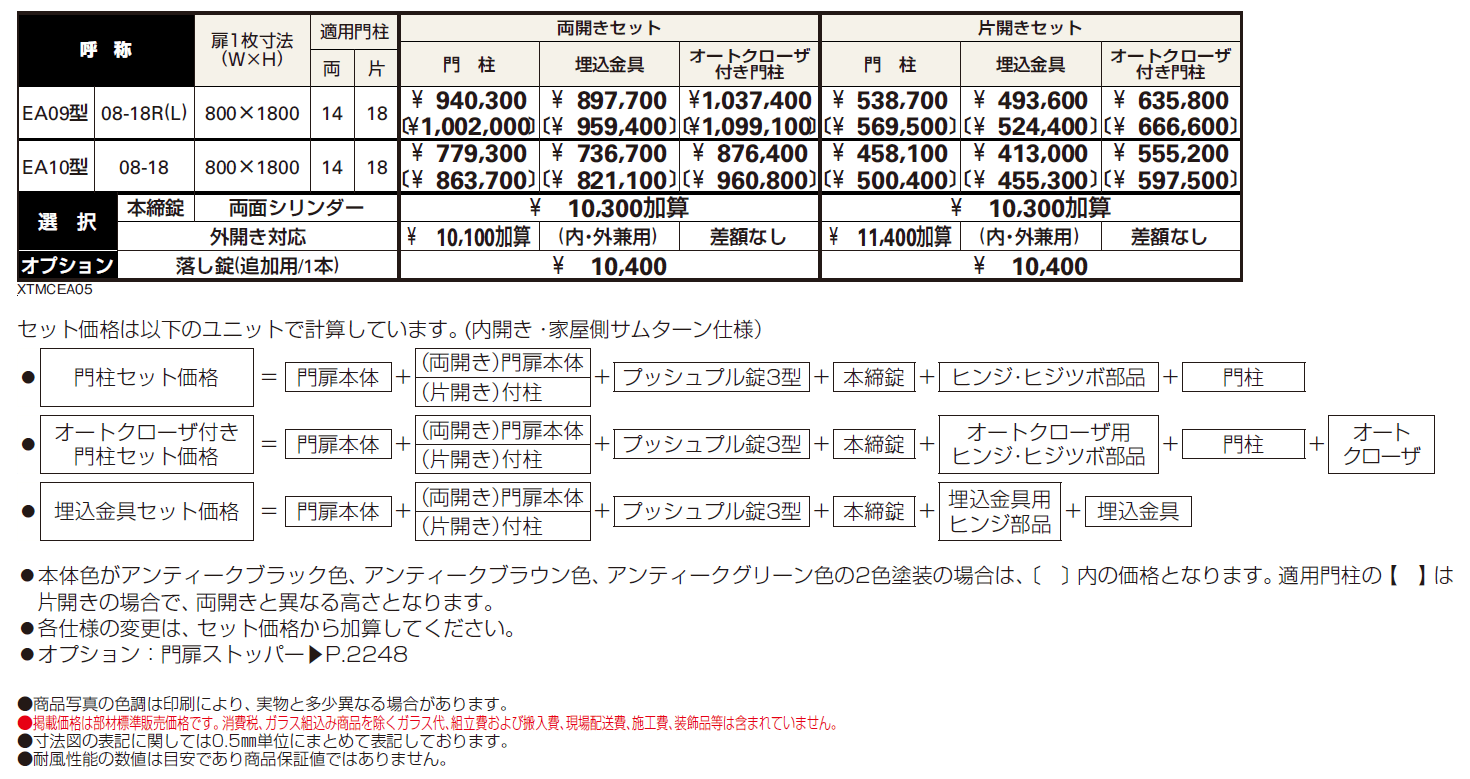 シャローネ 門扉EA09型【2024年版】_価格_1