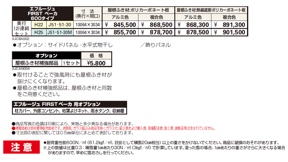 エフルージュ FIRST ベーカ 600タイプ 奥行(2)連結セット【2024年版】_価格_1