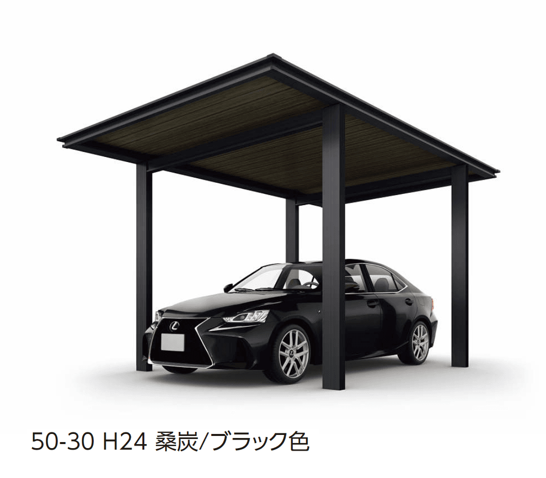 YKK APの「ルシアス カーポート 1500タイプ 1台用 単体セット/奥行連結セット【2024年版】」のサブ画像9