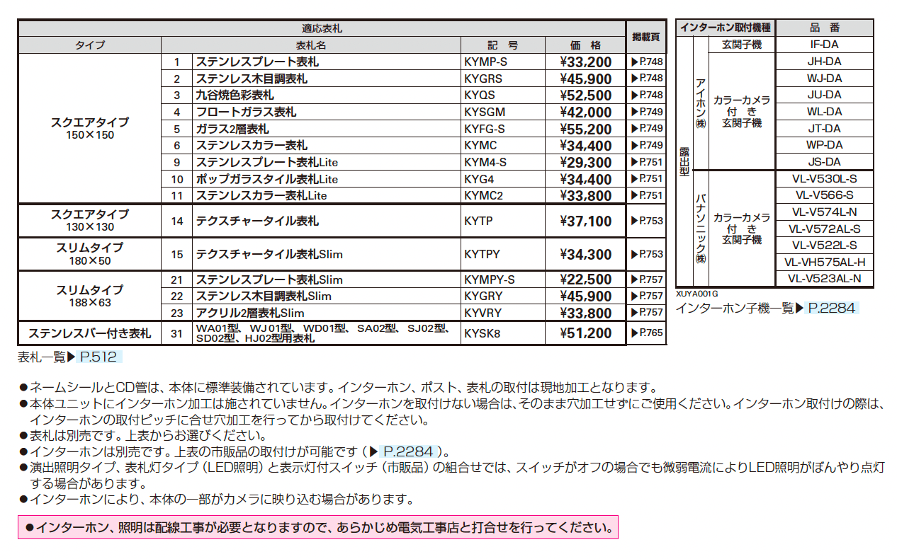 ルシアス ポストユニット SD02型 たてストライプ_価格_2