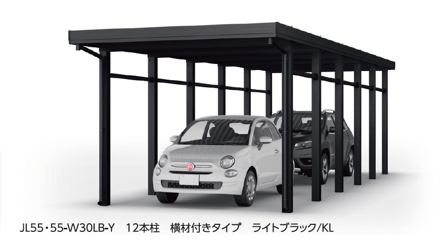 大仙の「SSポートGⅢ 積雪150cm Aタイプ・Bタイプたて(2)連棟セット/2台用」のサブ画像1