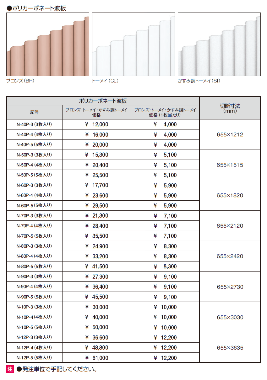 オイトック(波板タイプ/基本タイプ/H=7尺)【2024年版】_価格_3