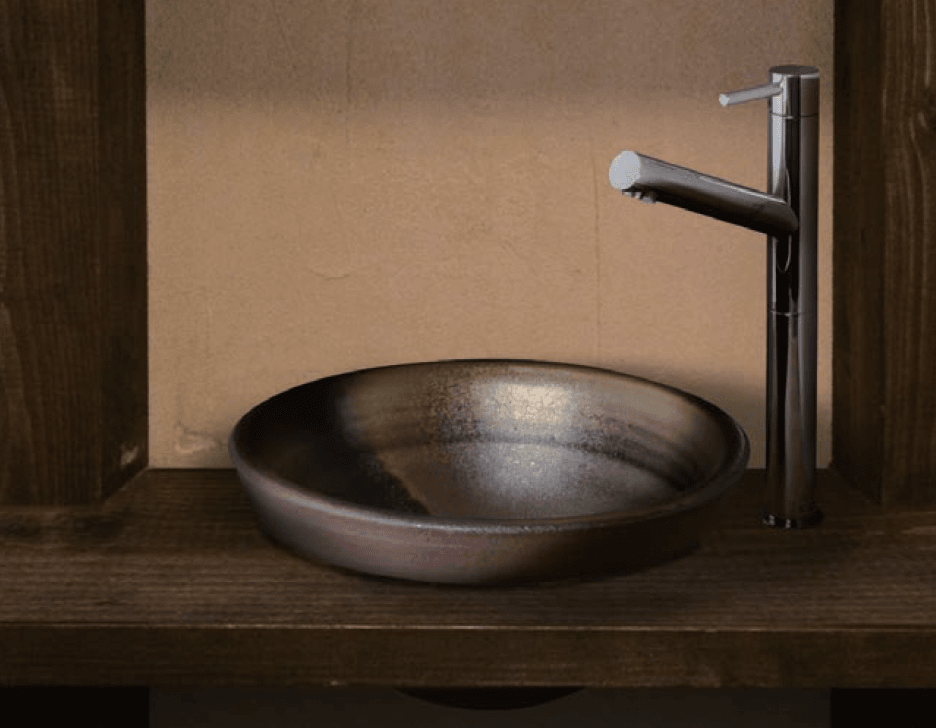 メイクランドの「手洗い鉢 利休信楽」のサブ画像1