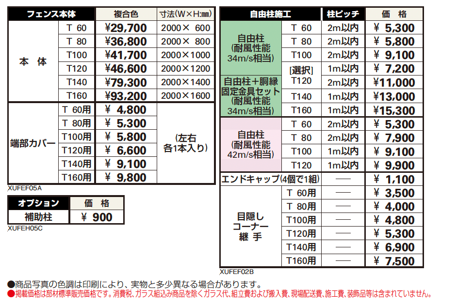 ルシアス フェンスF05型 横ルーバー【2024年5月末まで】【2024年版】_価格_1