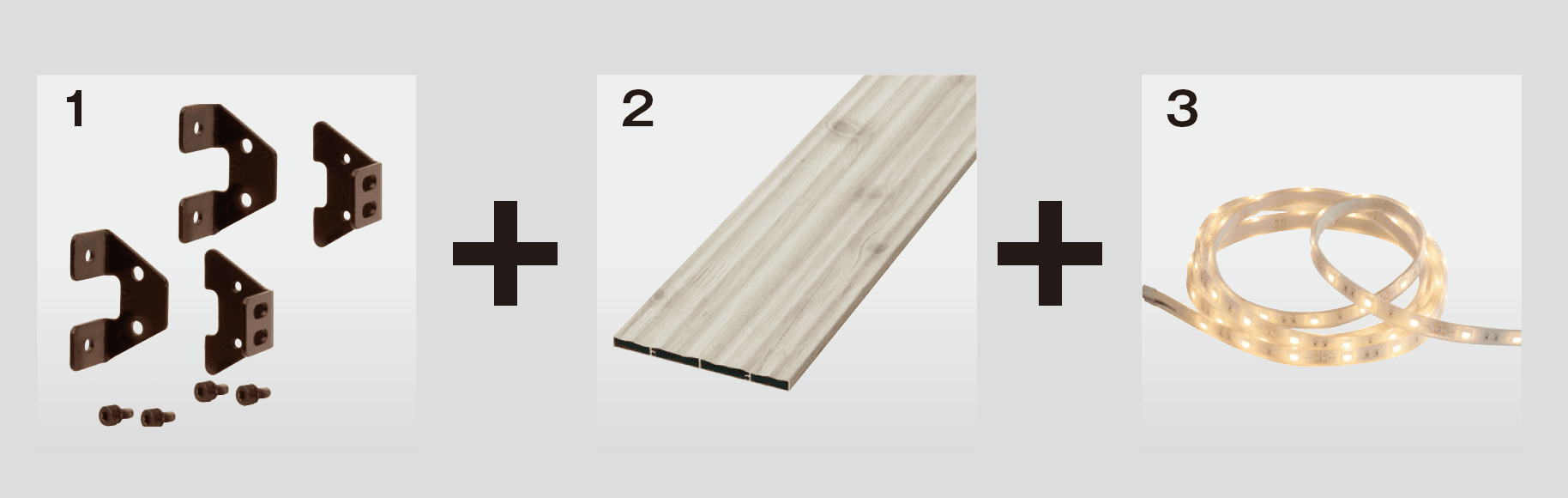 タカショーの「フレキシブルLEDバー ウォールブラケット」