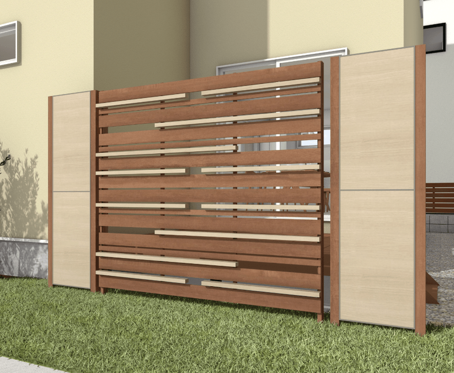 タカショーの「エバーアートウッド®︎デザインユニット ランダム」