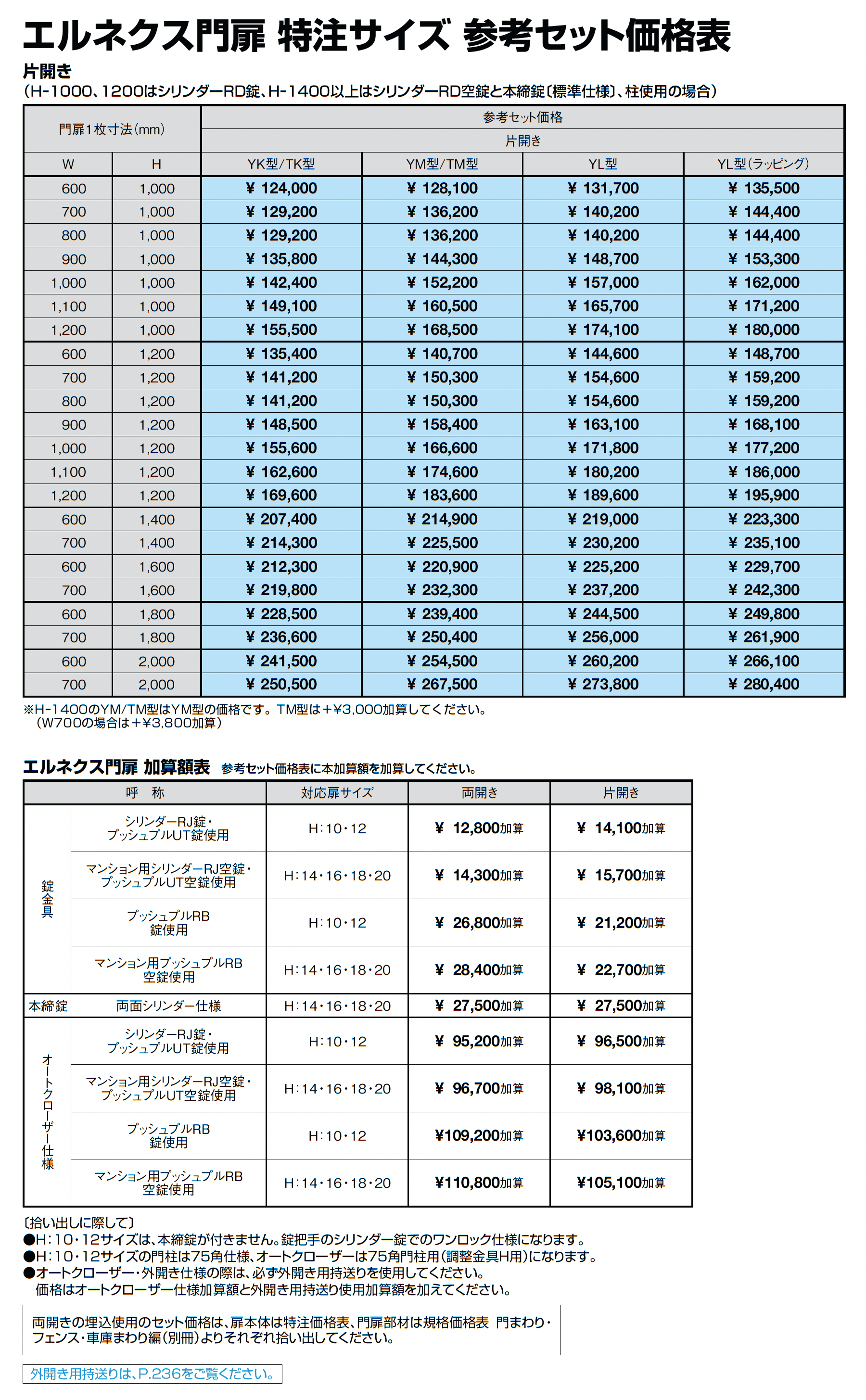 エルネクス門扉 M-YL型_価格_5