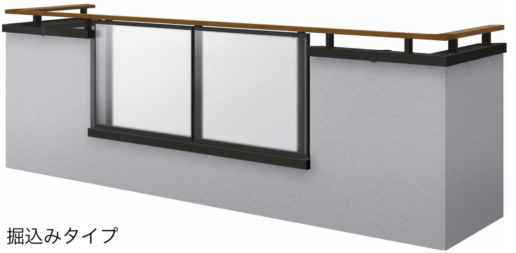 YKK APの「エルビュート ハンドレール 四辺支持」のサブ画像5