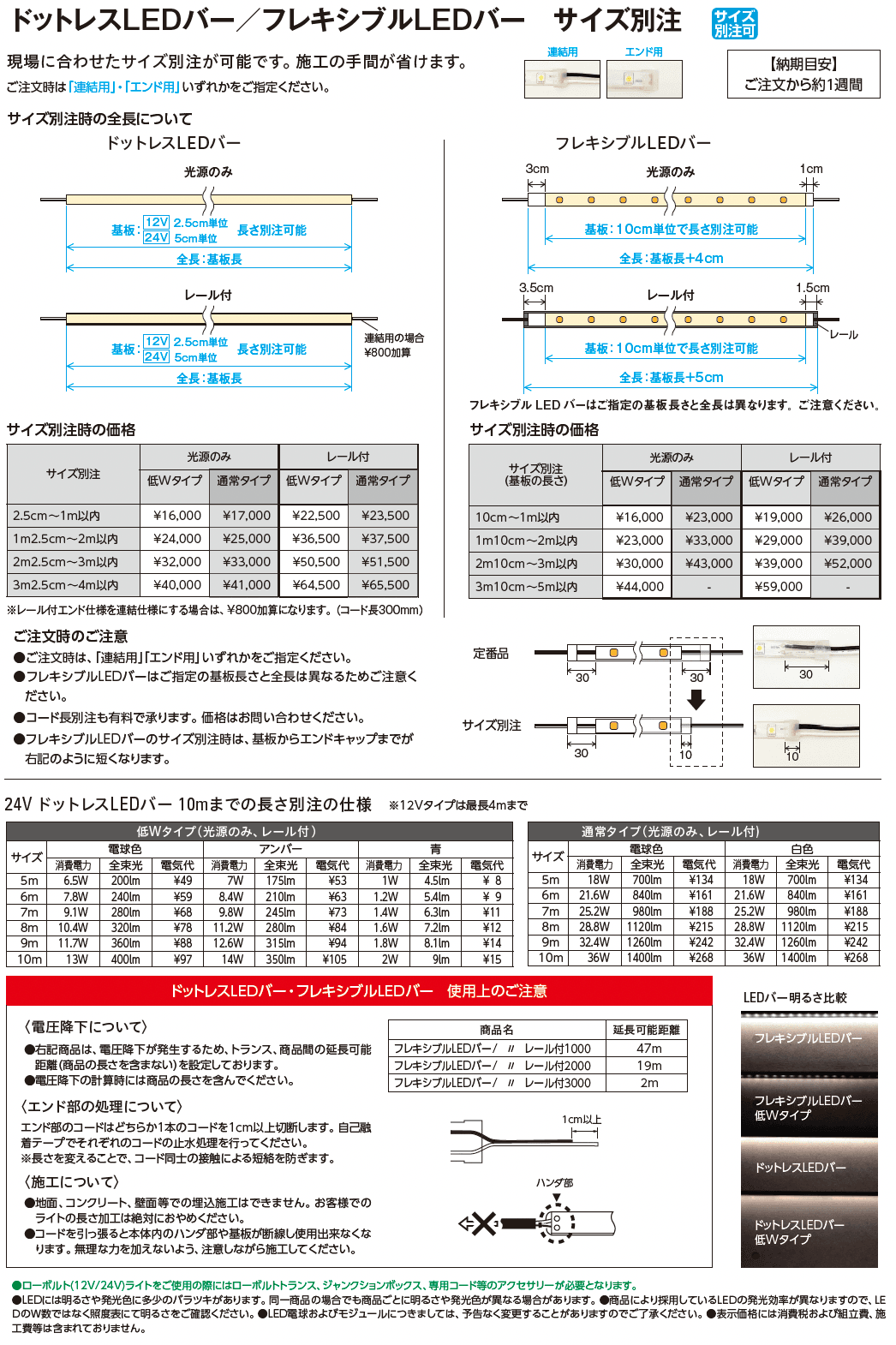 フレキシブルLEDバー レール付【2024年版】_価格_2