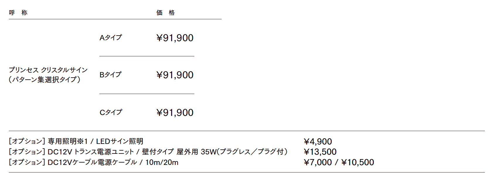 ディズニー プリンセスクリスタルサイン【2023年版】_価格_1