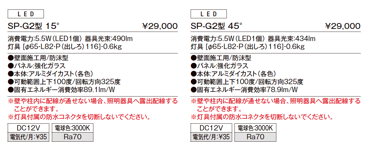 スポットライト SP-G2型【2023年版】_価格_1