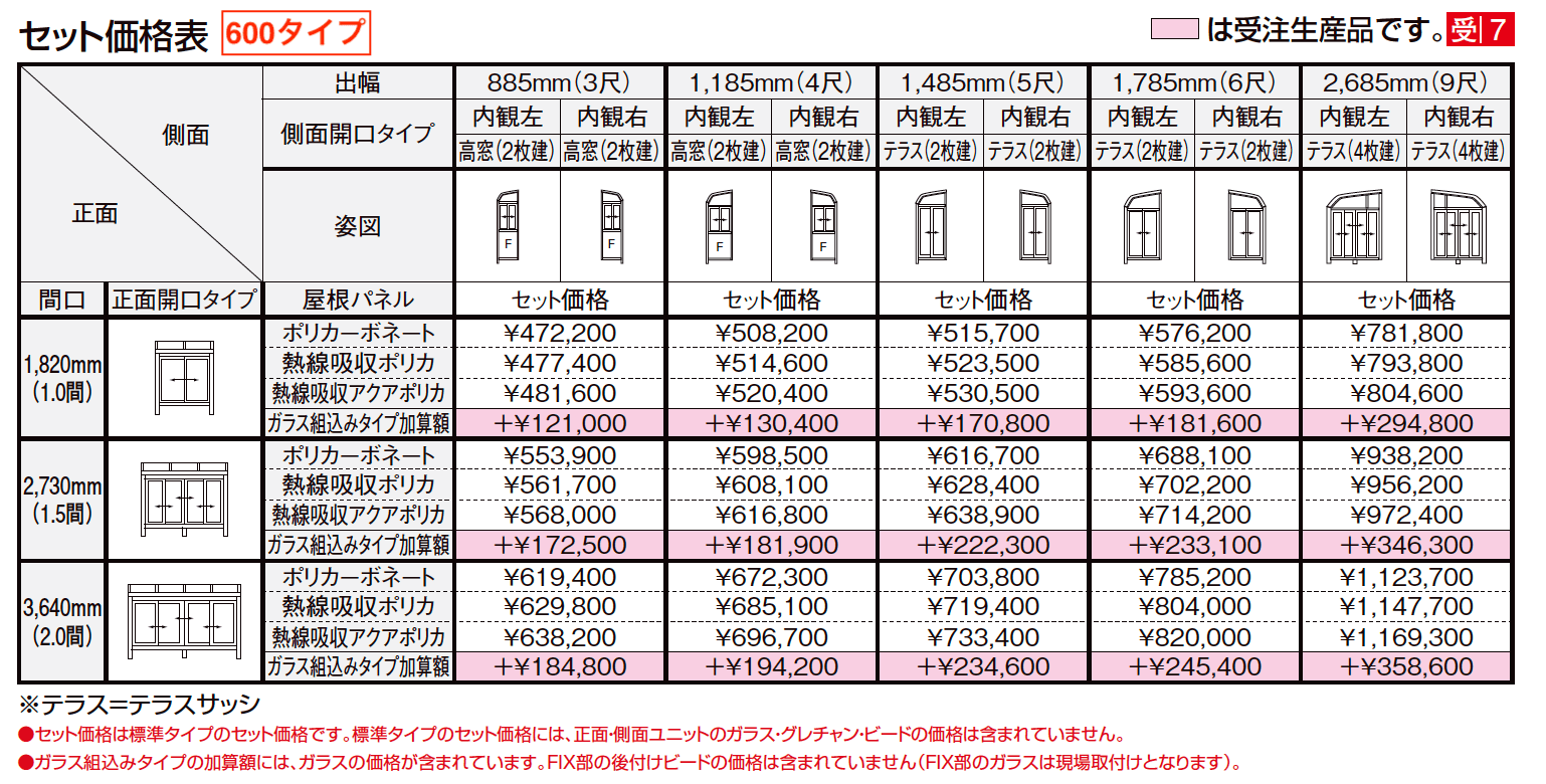 サニージュ R型 床納まり（ランマなし）関東間【2023年版】_価格_1