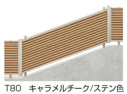 YKK APの「ルシアス フェンス YL1FK型 傾斜地用横ルーバー 」のサブ画像2