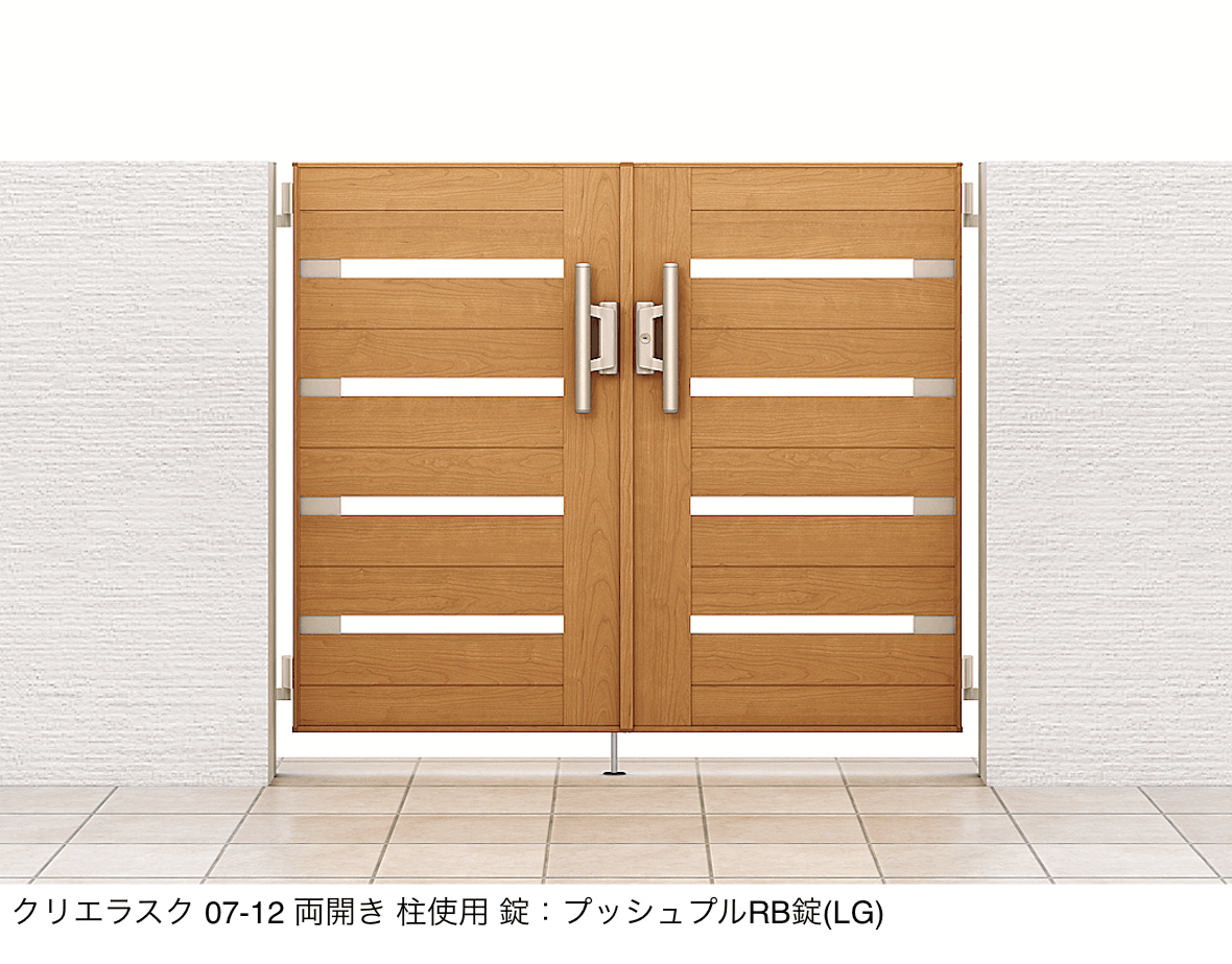 LIXILの「開き門扉AA YS1型(木調)」のサブ画像3