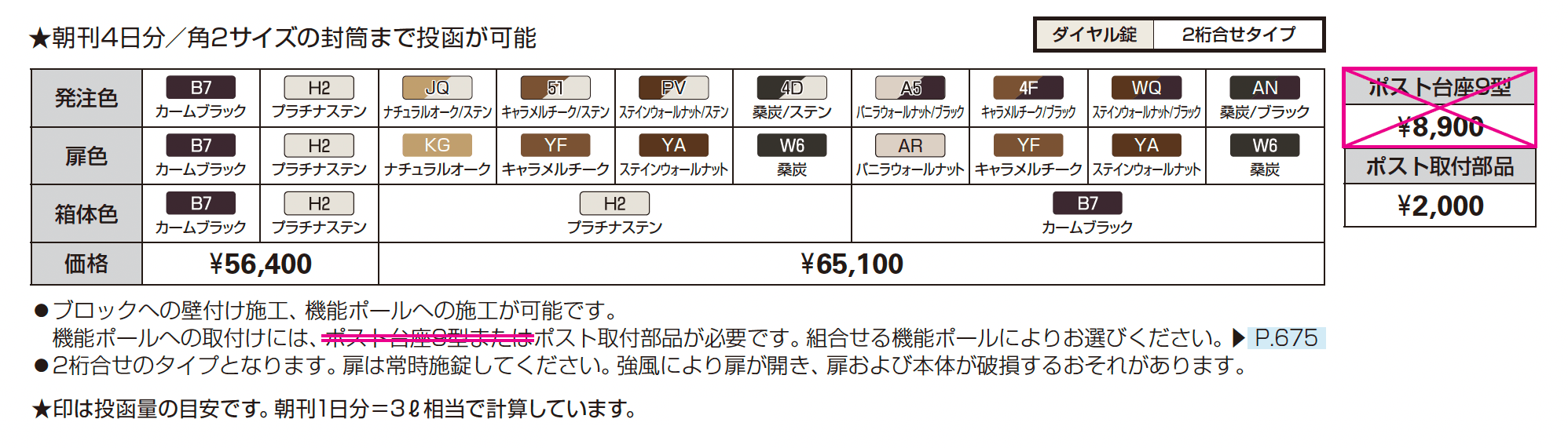 エクステリアポストシリーズT10型_価格_1