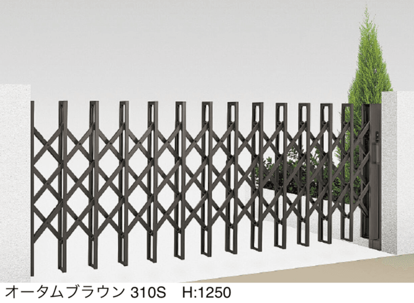 LIXILの「伸縮門扉QA HG型(ハンガータイプ・片開き)【2024年版】」のサブ画像1