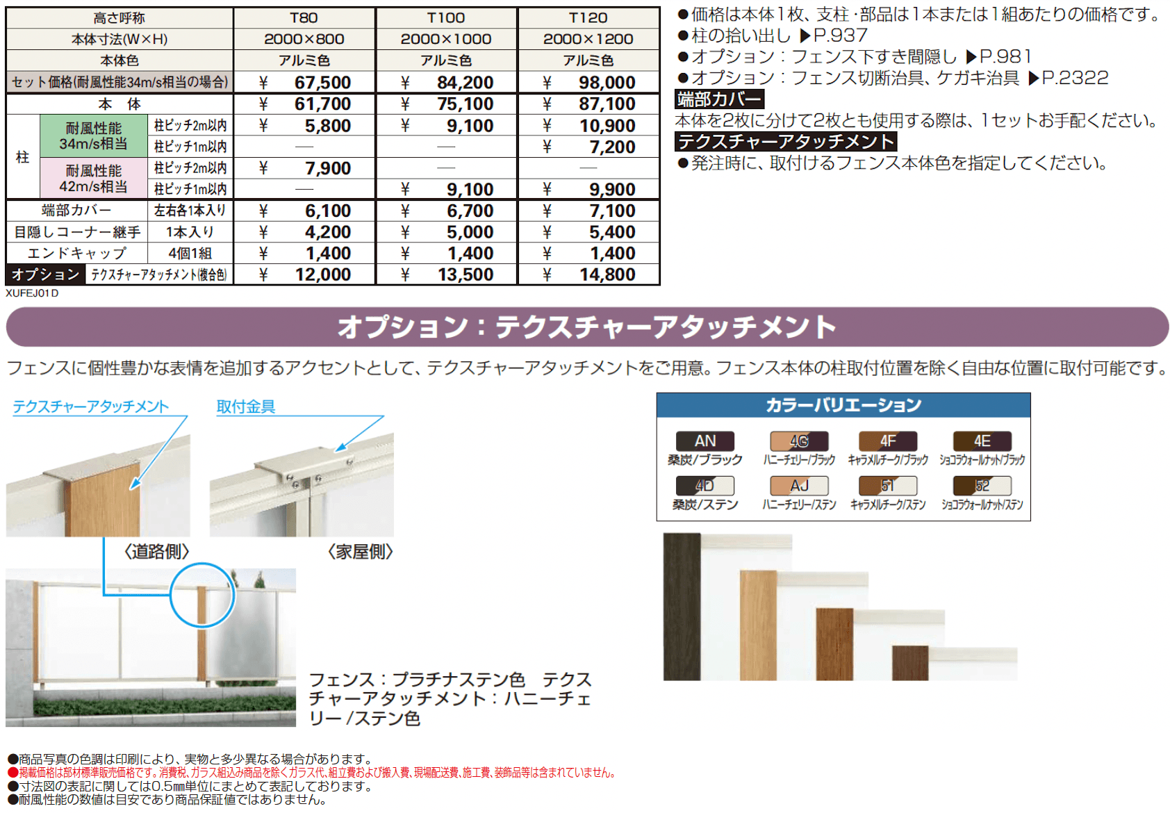 ルシアス フェンスJ01型 ポリカパネル【2024年版】_価格_1