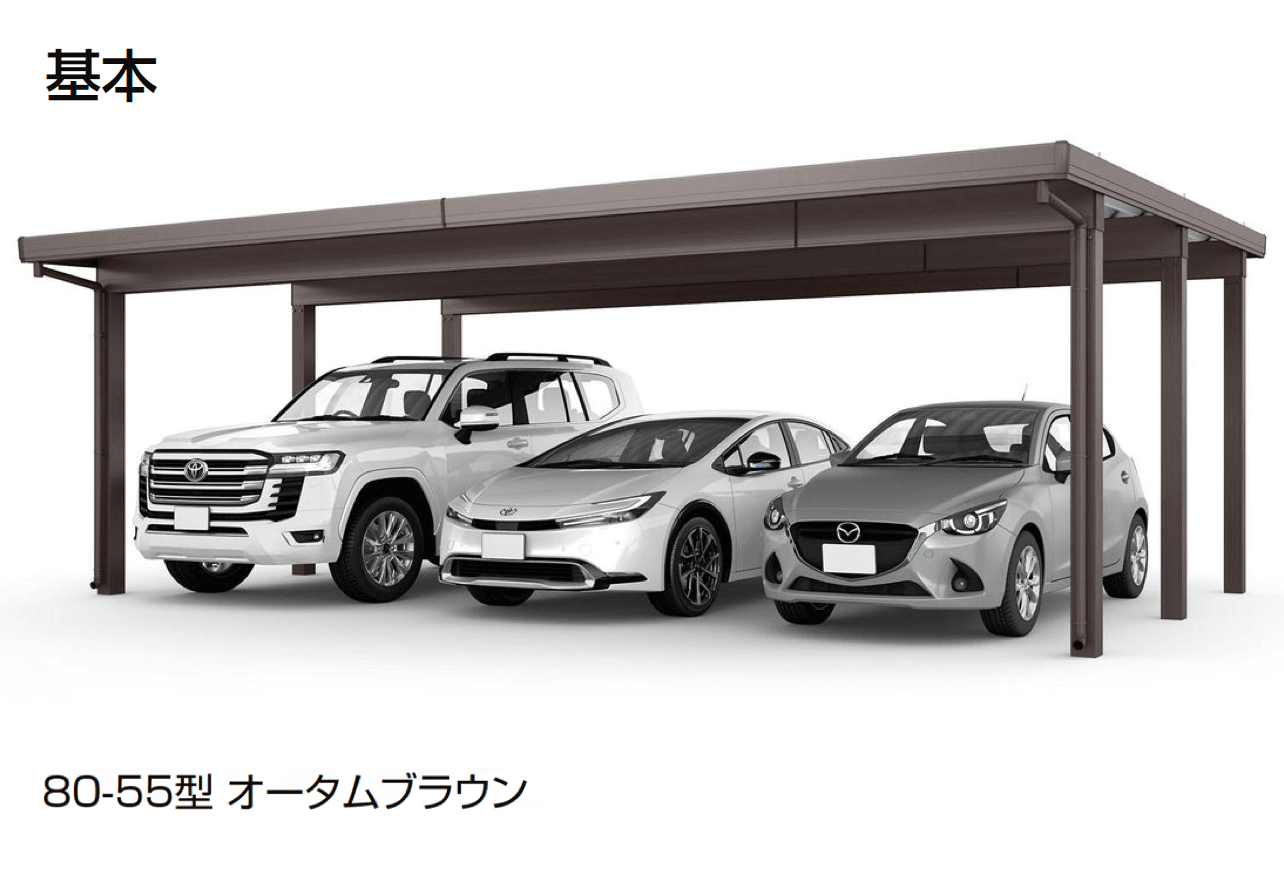 LIXILの「カーポートST 3000タイプ 3台用」のサブ画像1