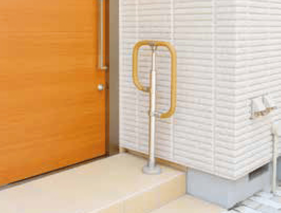 Bullsの「屋外用手すりシリーズ フリーRレール g型スタンド」