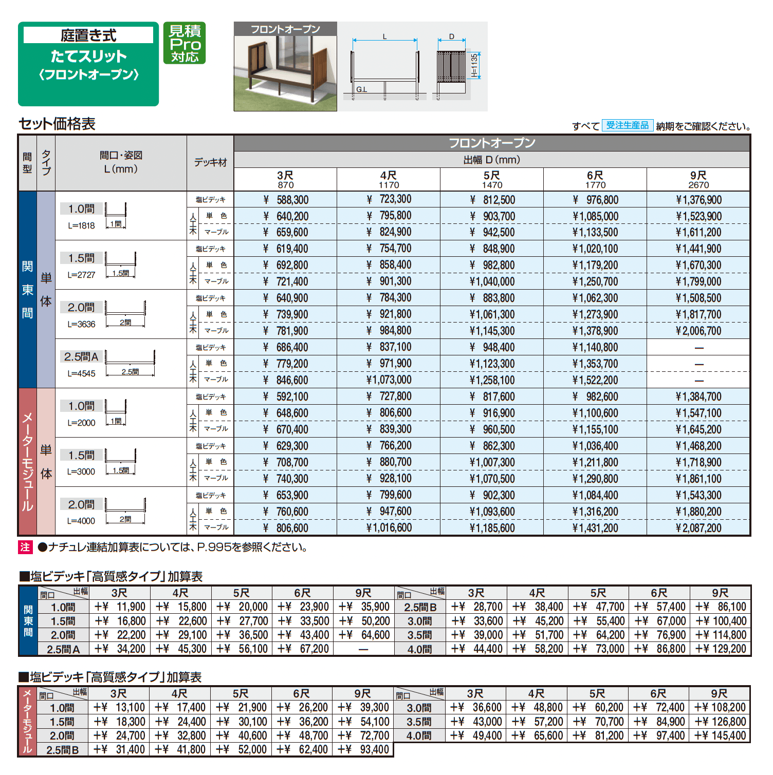 オルネ(庭置き式 たてスリット〈フロントオープン〉)_価格_1