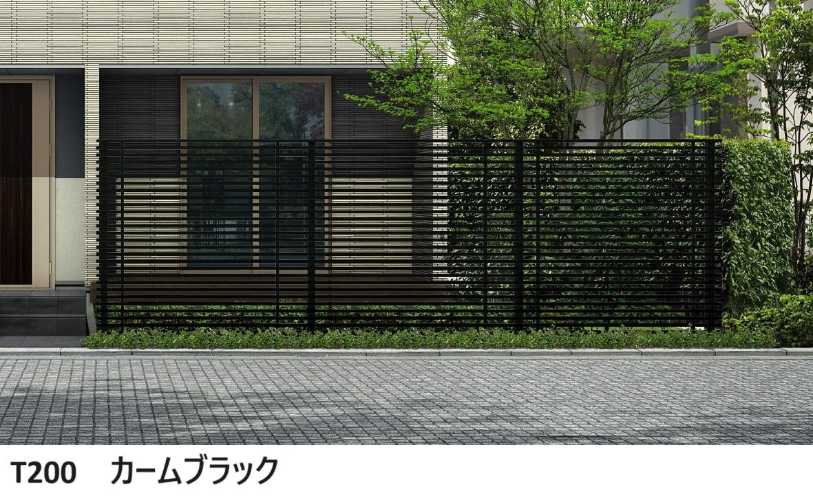 YKK APの「ルシアス スクリーンフェンス S01型 細横格子」のサブ画像1