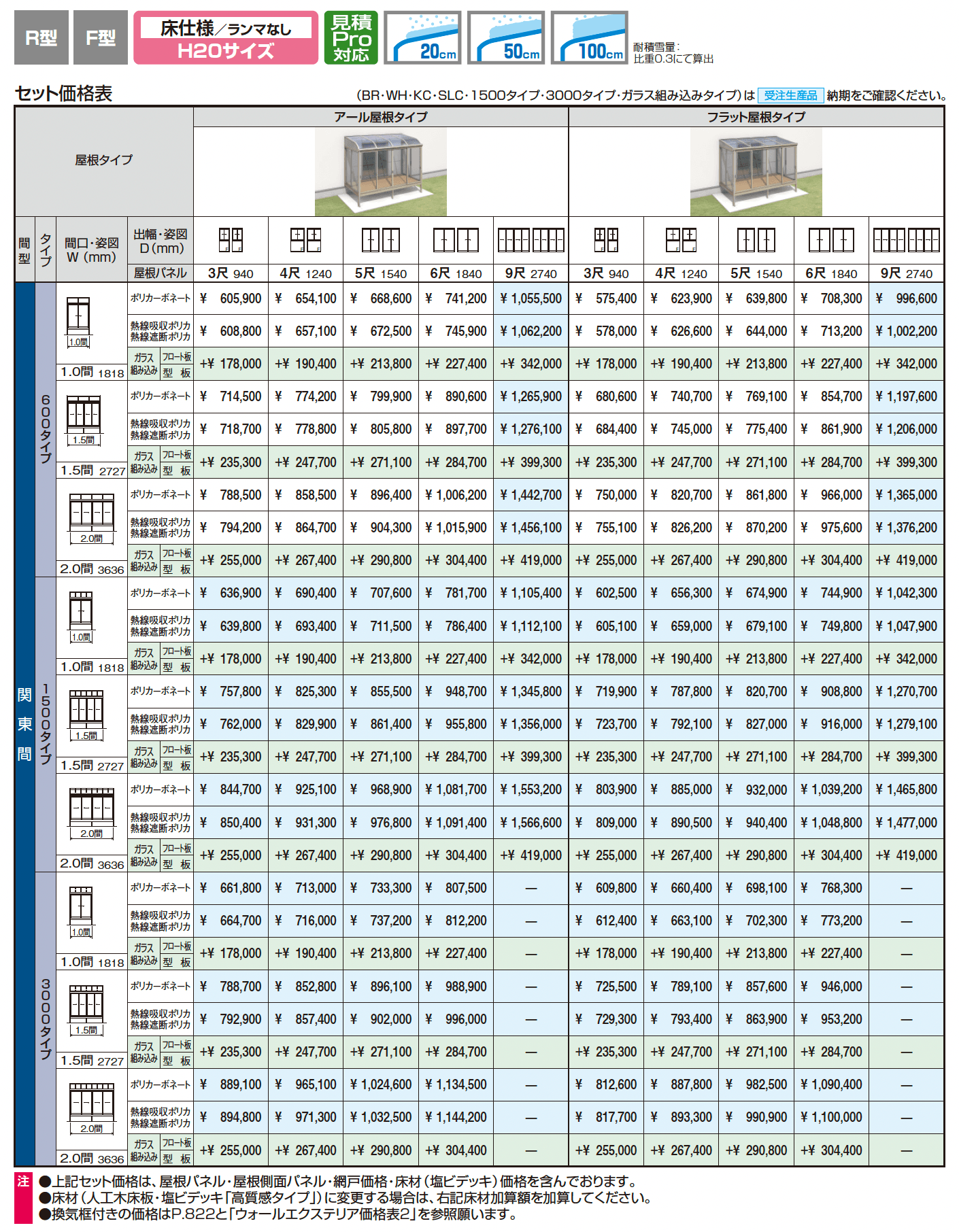 晴れもようwith(床仕様/ランマなし H20サイズ 関東間)_価格_1