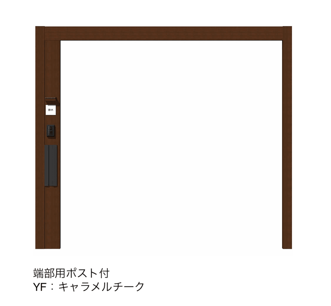 YKK APの「リレーリア 機能パネル たて型タイプ〈W140〉(フロントフレーム用)」のサブ画像1