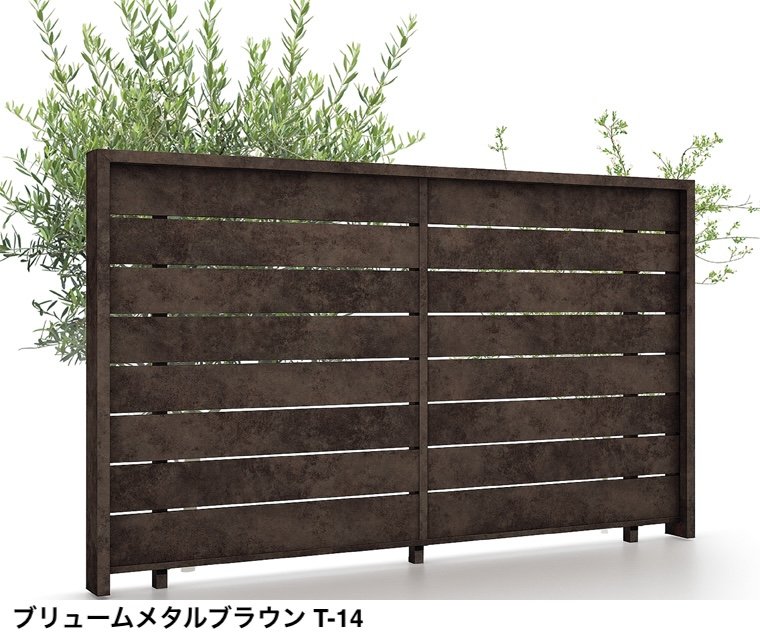 LIXILの「フェンスAA(メタル調) MS1型(横スリット)笠木付タイプ」のサブ画像5