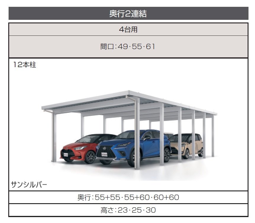 三協アルミの「G1-R/ジーワン アール(耐積雪量150cm仕様:基本・奥行延長・間口延長・奥行連結・間口連結)」のサブ画像6