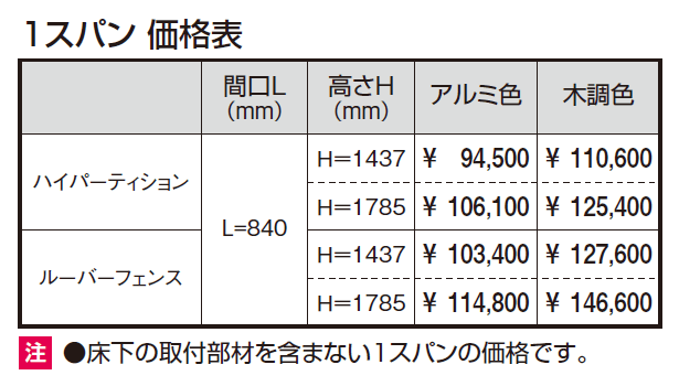 ヴィラウッドフェンス ジーエムラインW ルーバーフェンス【2024年版】_価格_1