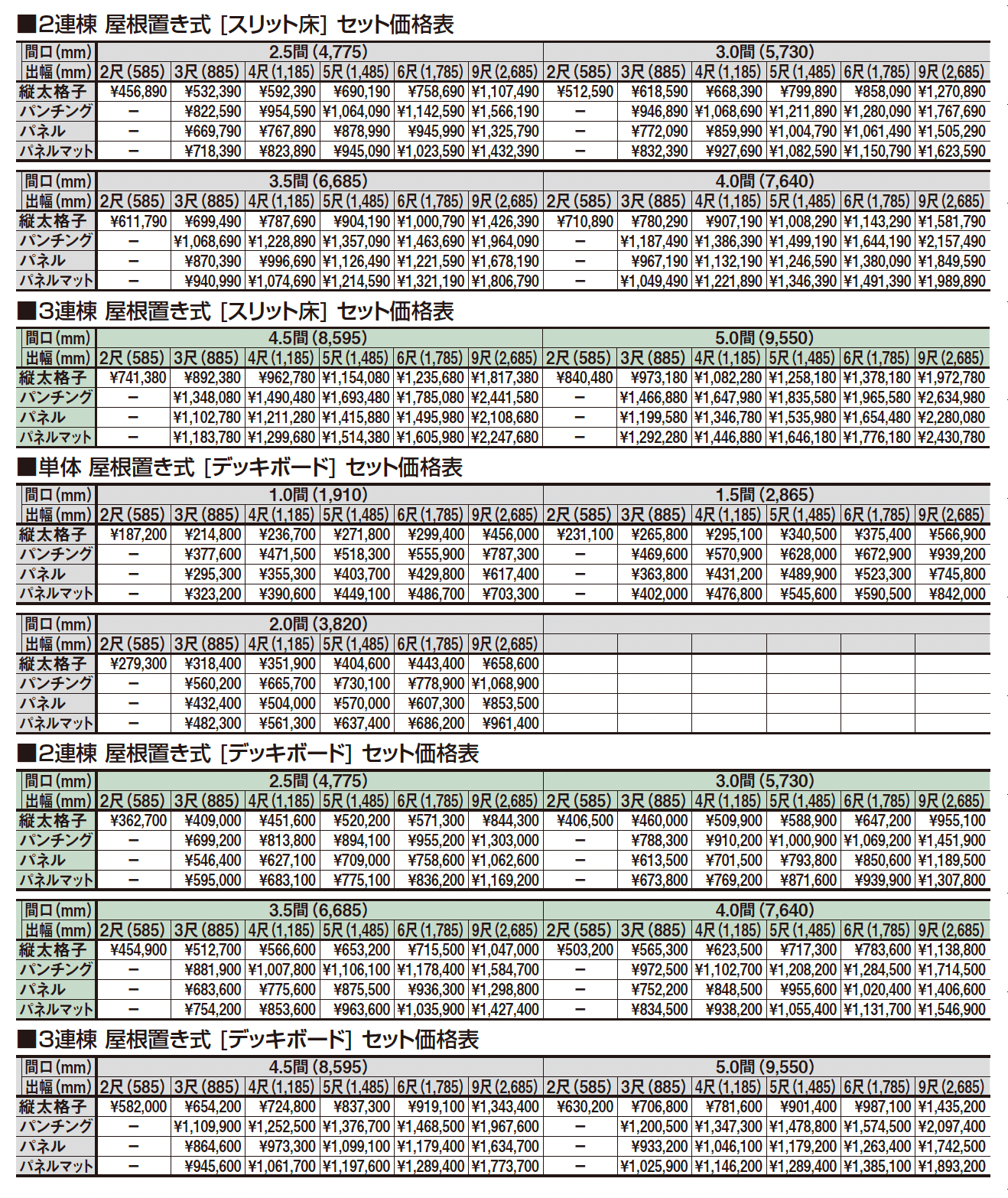ビューステージ Hスタイル 九州・四国間 屋根置き式【2025年版】_価格_2