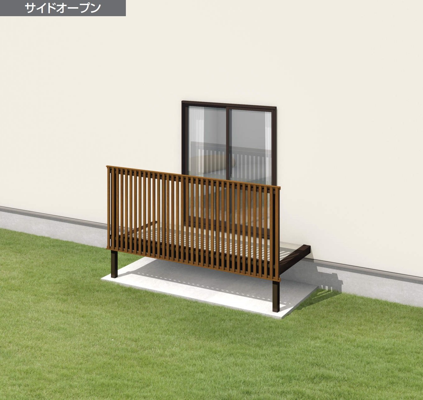 三協アルミの「オルネ(庭置き式 たてスリット〈サイドオープン〉)【2024年版】」