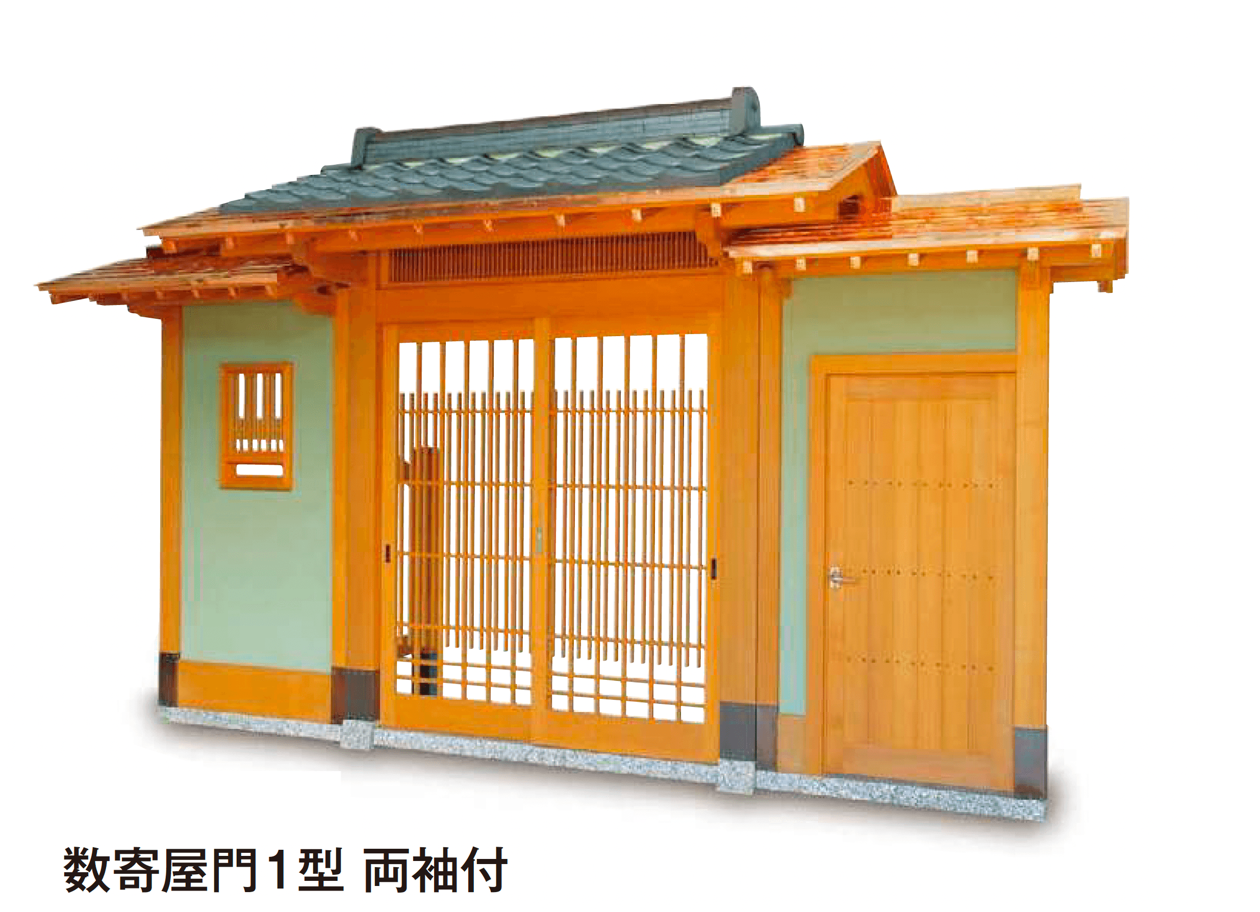 タカショーの「数寄屋門1型 袖付」