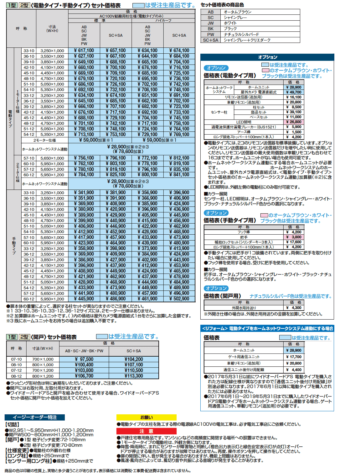ワイドオーバードアS2型【2024年版】_価格_1