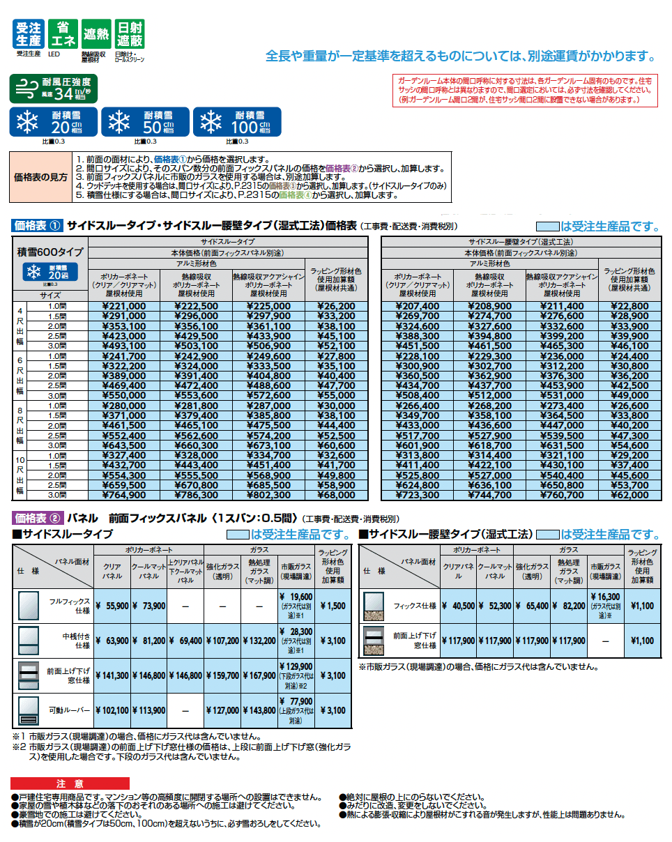 ココマ サイドスルー腰壁タイプ(湿式工法)_価格_1