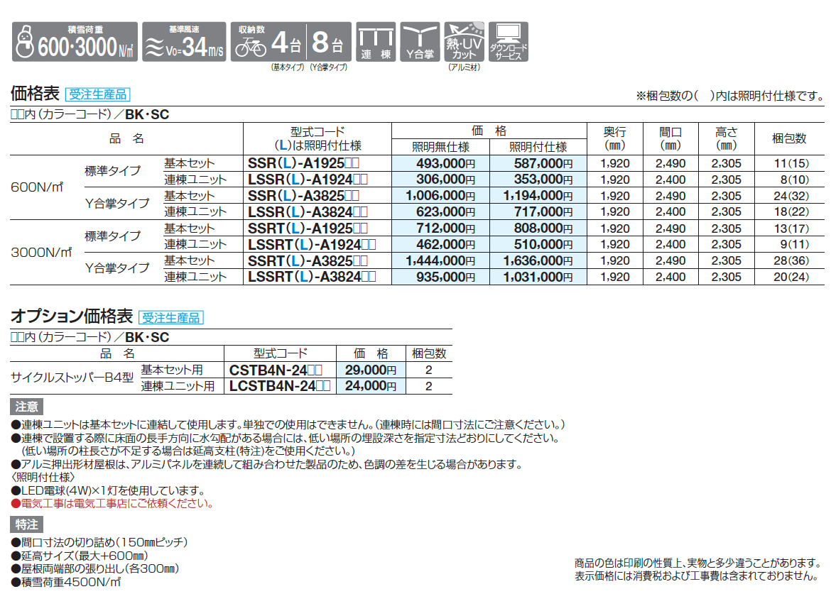 サイクルポート SSR(クローズタイプ)_価格_1