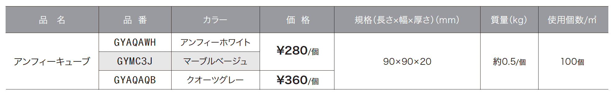 アンフィーキューブ【2024年版】_価格_1