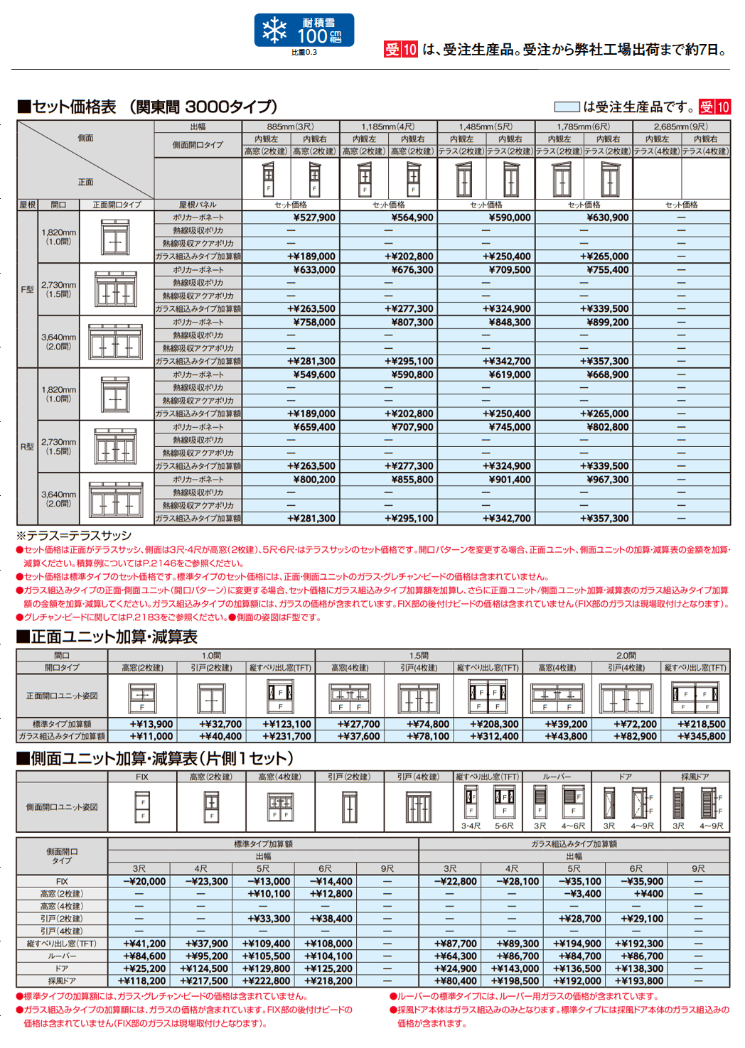 サニージュ F型 土間納まり 関東間_価格_5